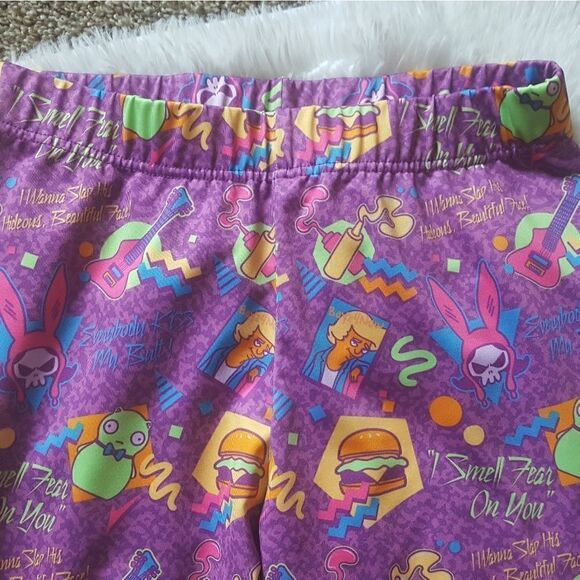 Bobs Burgers Purple Loot Crate Exlusive Leggings Purple Multicolor Size Medium - Picture 3 of 7